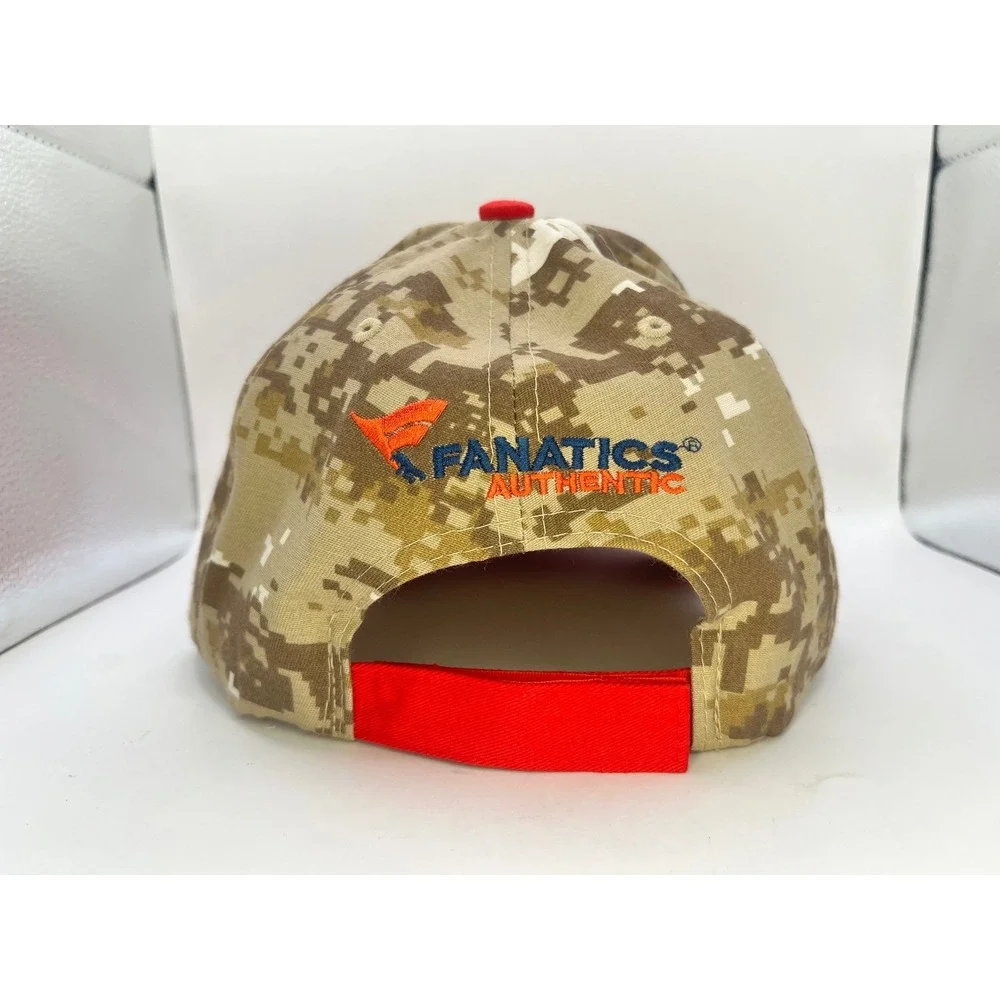 Texas‎ Rangers Fanatics Digital Camo Hat Red Flat Brim Adjustable Baseball Cap